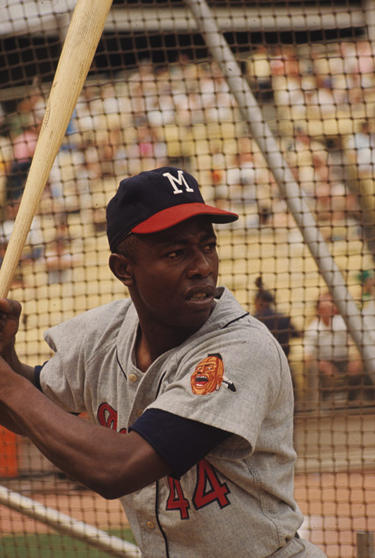 Hank Aaron, Batting Cage, c. 1964