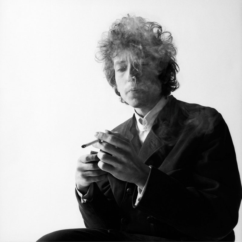 Bob Dylan Portrait, Smoke Screen, NYC, 1965