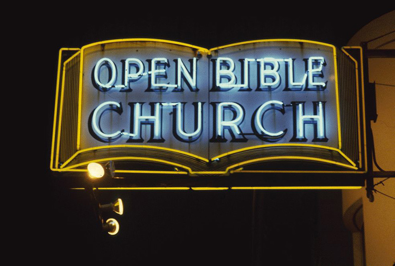San Francisco Neon Series, Open Bible Church, 1980