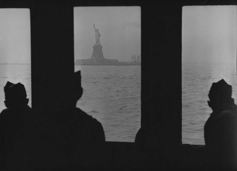 Every Man's Woman - The Statue of Liberty & Servicemen, December, 1953