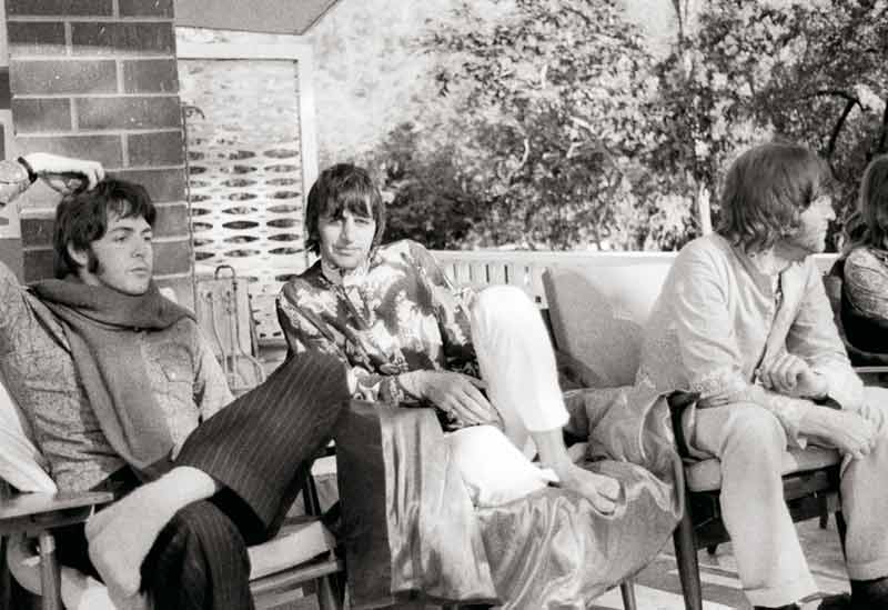 Paul, Ringo & John II, India, 1968 [Scratch]