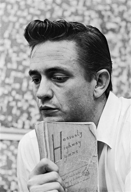 Johnny Cash with Mothers Hymn Book, Columbia Studios, Los Angeles, CA, 1961
