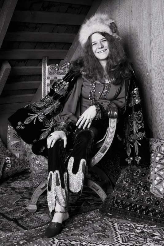 Janis Joplin at Spaulding Taylor’s House, B&W, San Francisco, 1968