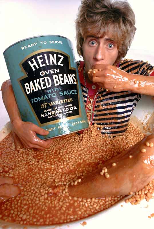 Roger Daltrey - The Who Sell Out Album Cover Shoot ( Baked Beans), London, 1967