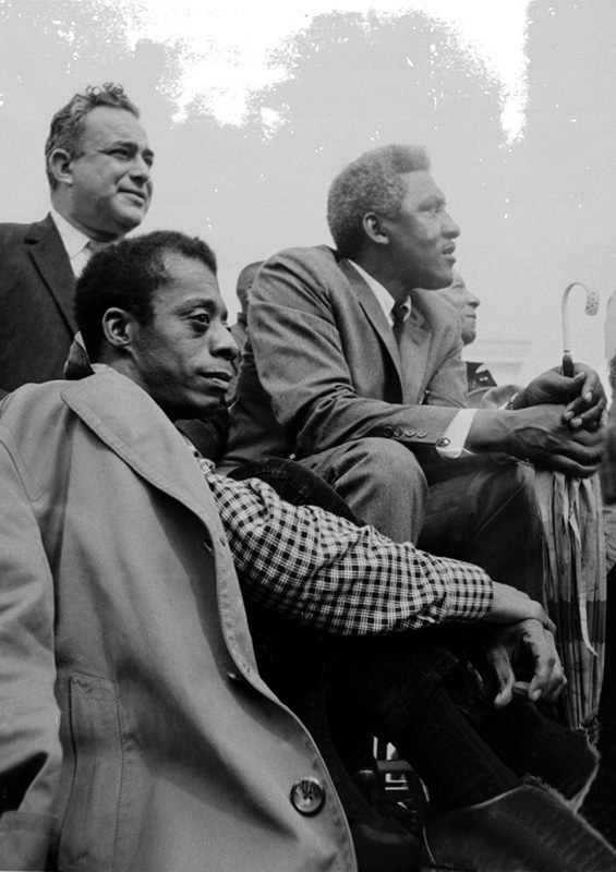 James Baldwin, Walter Reuther & Bayard Rustin, Montgomery, 1965