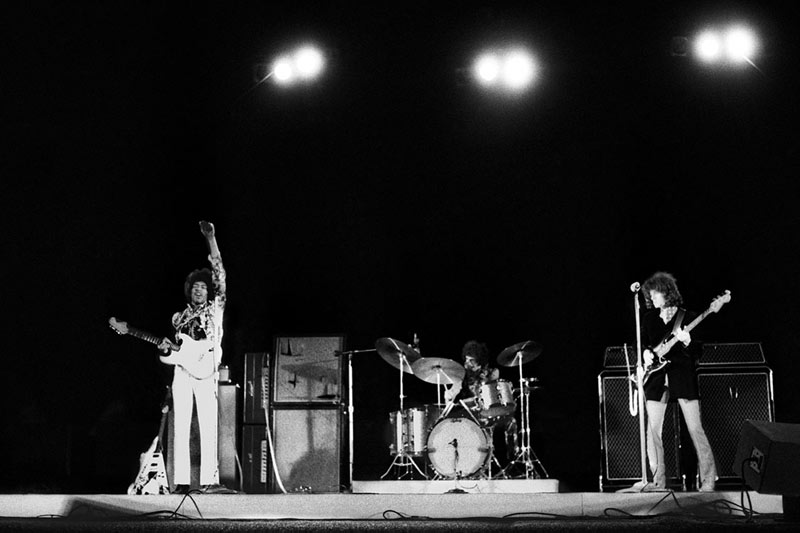 Jimi Hendrix Experience Performing at the Hollywood Bowl, 1967