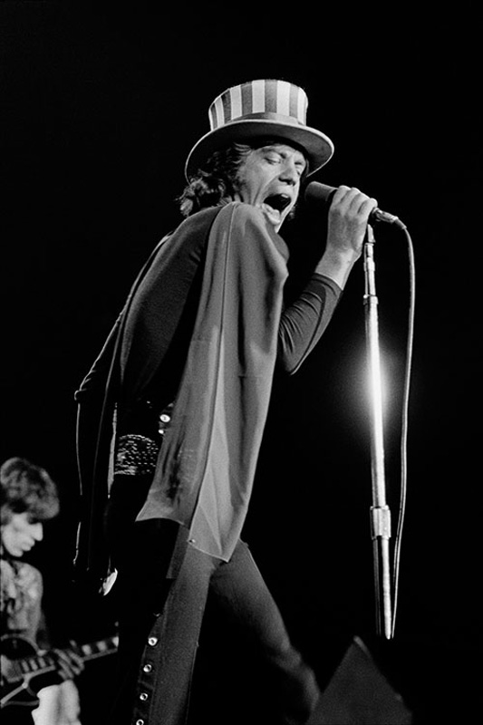 Mick Jagger Sings at the Oakland Coliseum Arena, November 1969