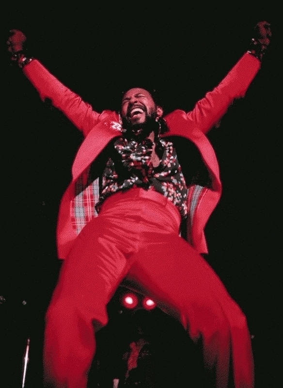 Marvin Gaye Onstage, Boston Garden, 1973