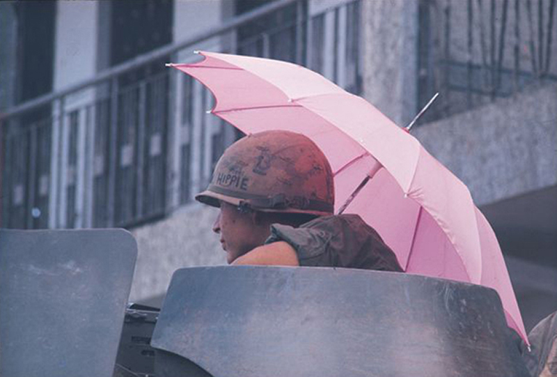 Pink Umbrella, 9th Division Trooper, Saigon, 1968