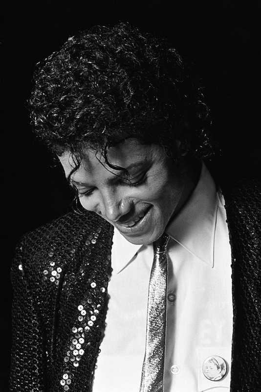 Michael Jackson Portrait, Looking Down, Epcot Center, 1984