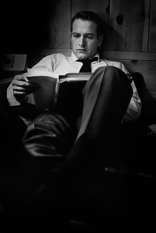 Paul Newman, Rehearsing Lines Backstage, Los Angeles, CA, September, 1961