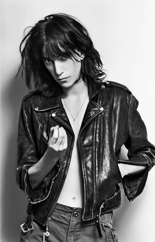 Patti Smith Portrait in Leather Jacket, 1976