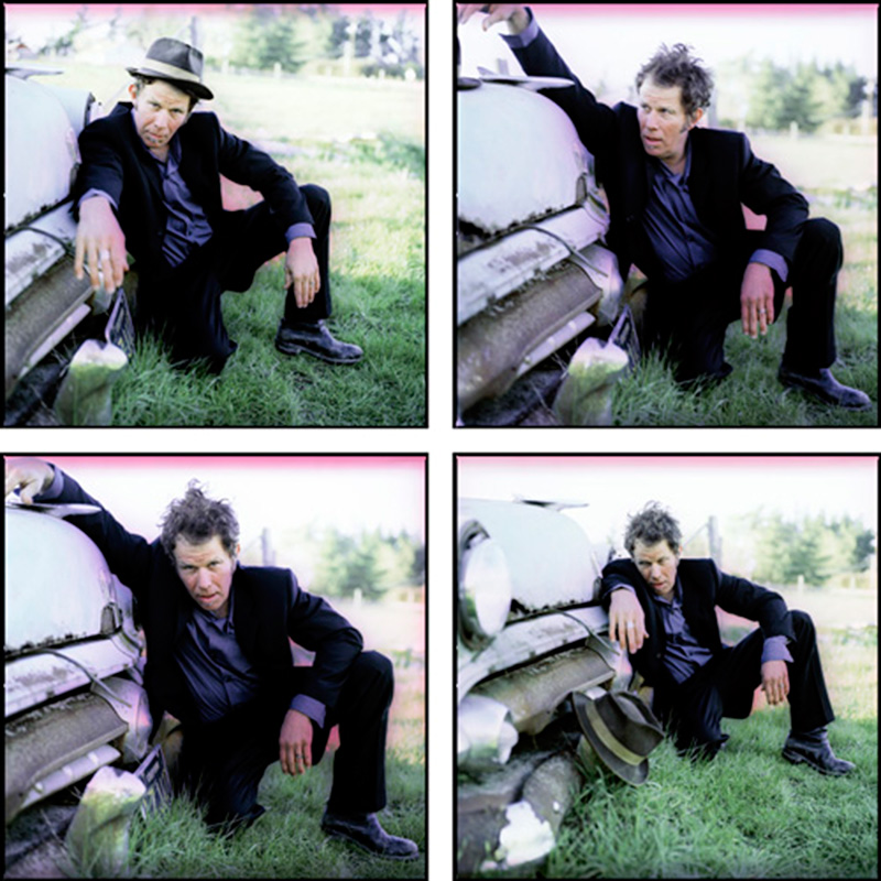 Tom Waits Portraits by a Vintage Car Grill Quad, Northern California, 1999