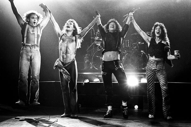 Van Halen Jumping On Stage, Los Angeles, CA, 1979