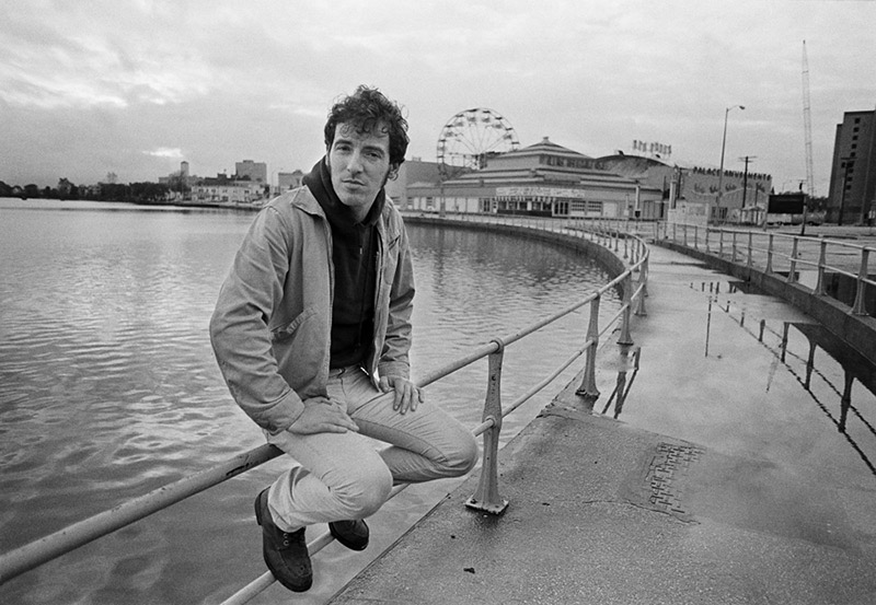 Bruce Springsteen on Railing, Asbury Park, NJ, October 1979