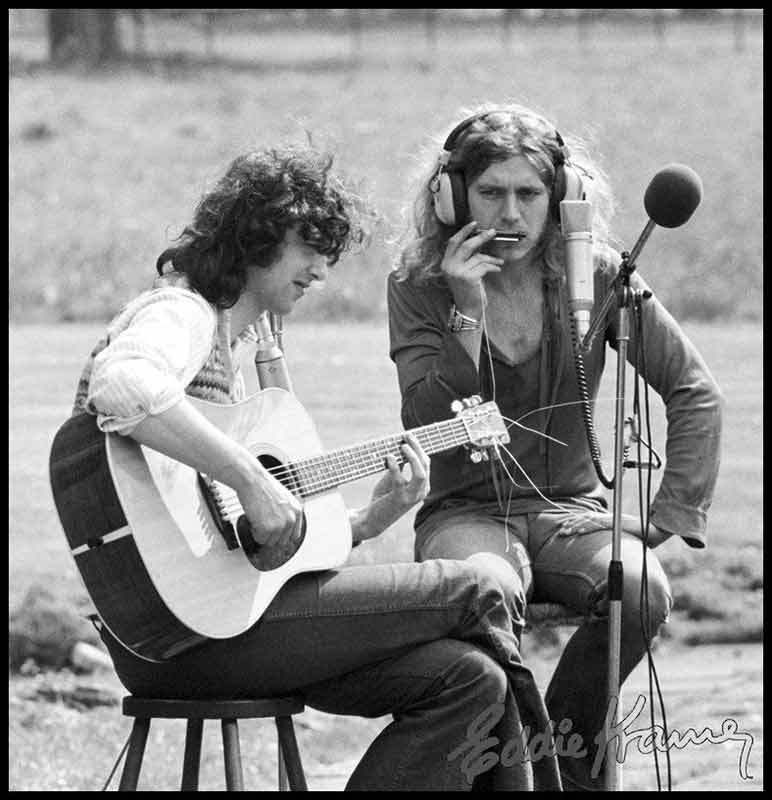 Led Zeppelin Recording in Open Air, Stargroves, 1972