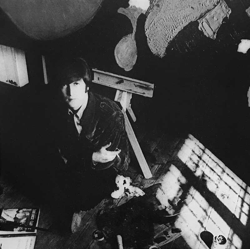 John Lennon in His Art Studio, Weybridge, 1965