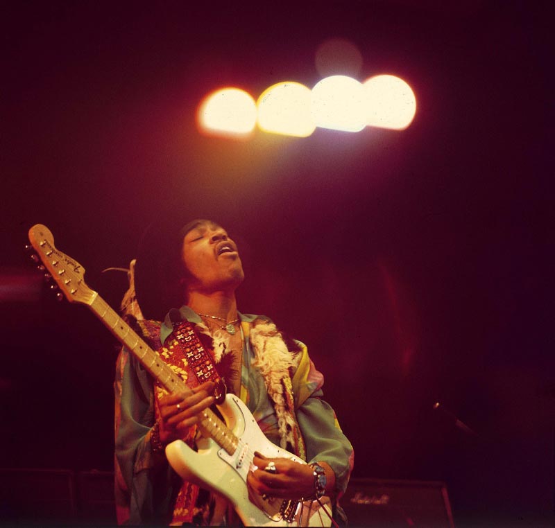 Jimi Hendrix Under Spotlights, Royal Albert Hall, February, 1969