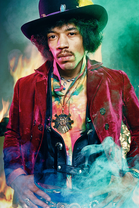Jimi Hendrix Portrait, Experience: The Best of Jimi Hendrix Album Cover, London, 1967