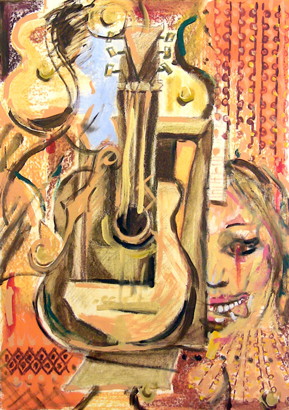 Sad Guitar (Guitar After Braque), 2005