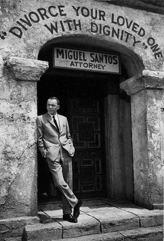 Frank Sinatra on the Set of Marriage on the Rocks, 1965