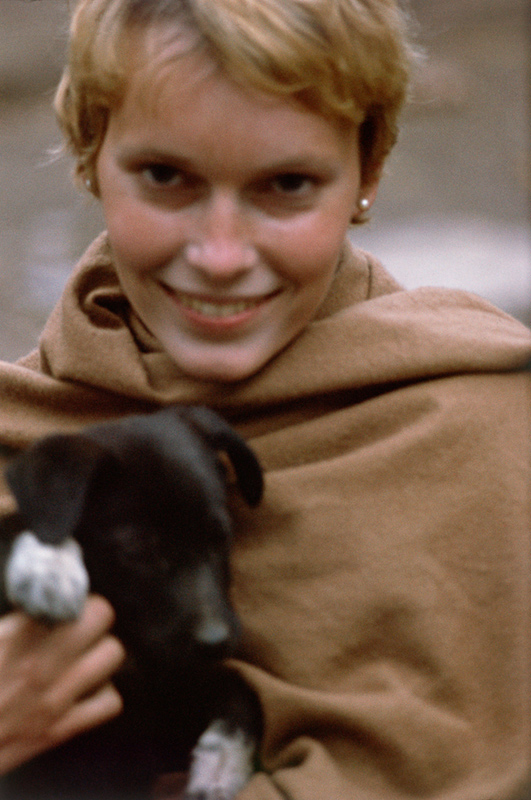 Mia Farrow, Rishikesh, India, 1968