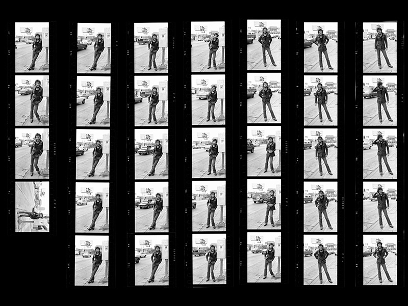 Bruce Springsteen Sunset Strip Contact Sheet, 1975