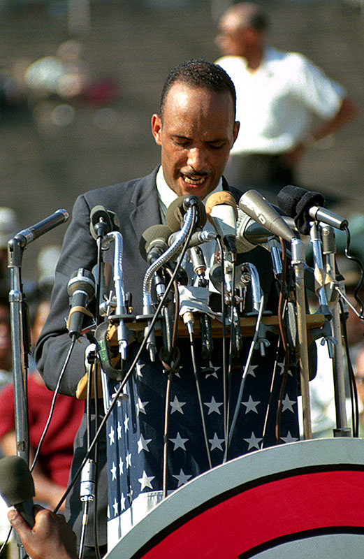 Albert Raby Speaking at Soldier Field, Chicago, 1966