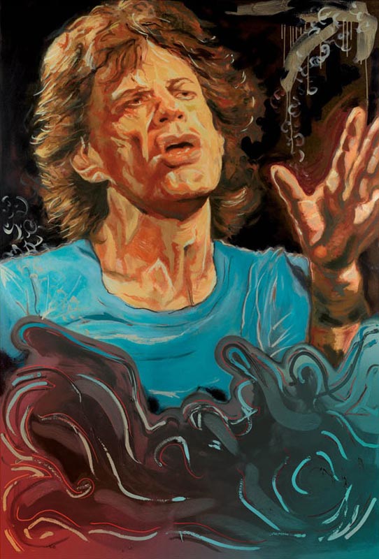 The Blue Smoke Suite - Mick Jagger, 2012 - Canvas