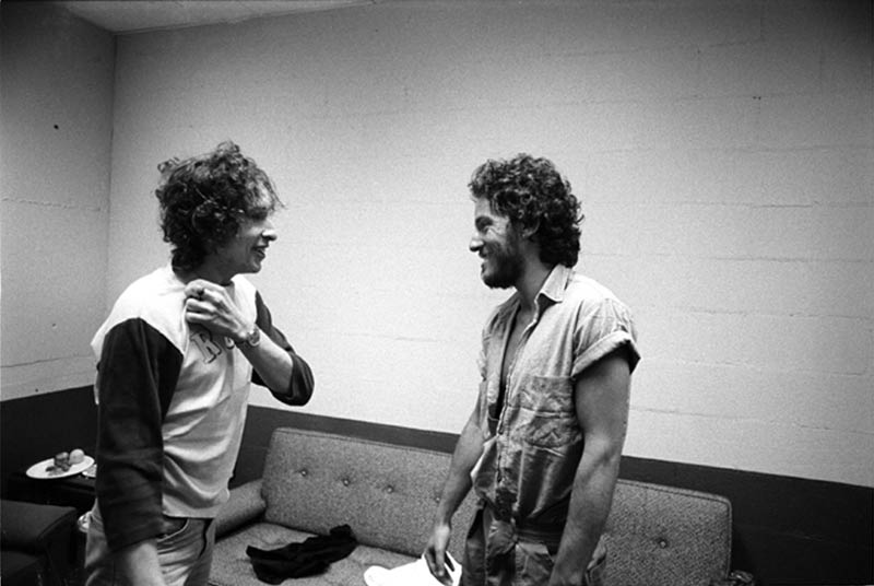 *Bob Dylan Meets Bruce Springsteen Backstage, New Haven, CT, 1975