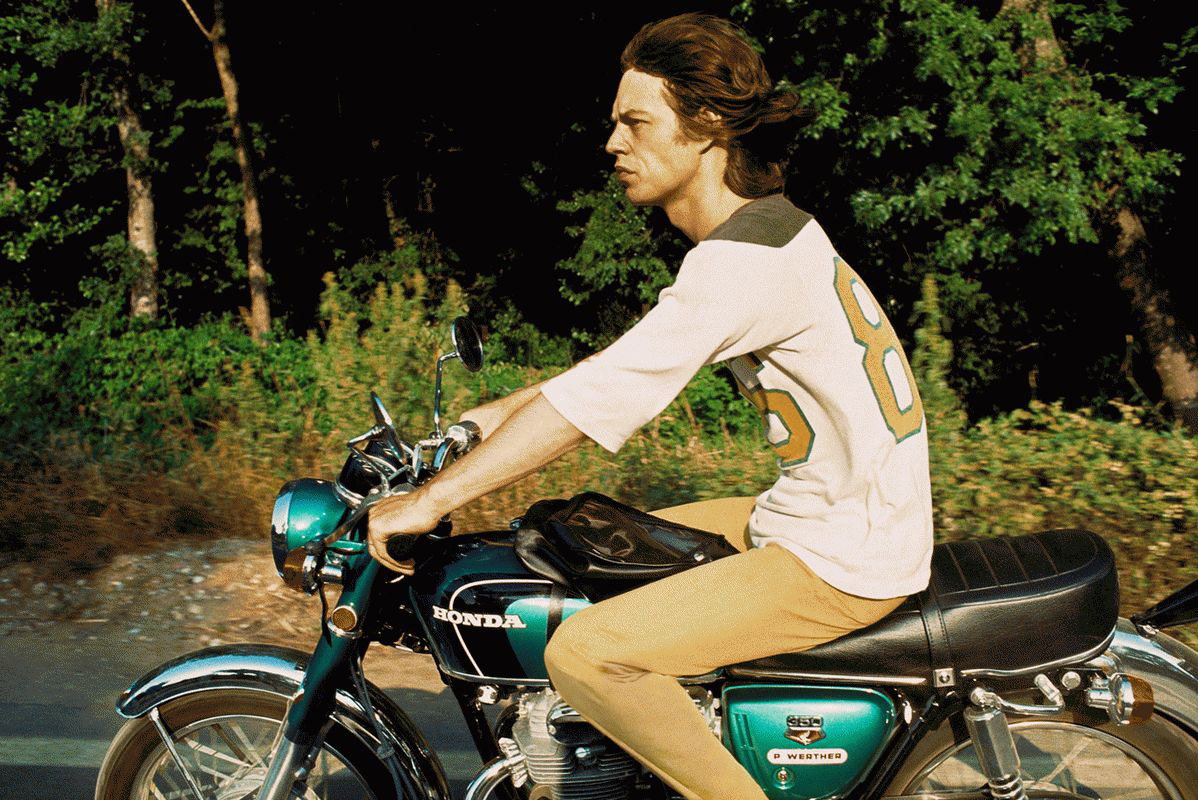 Mick Jagger on Honda, France, 1971