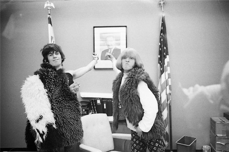Keith Richards and Brian Jones, Interrogation Room, JFK Airport, NY, 1967
