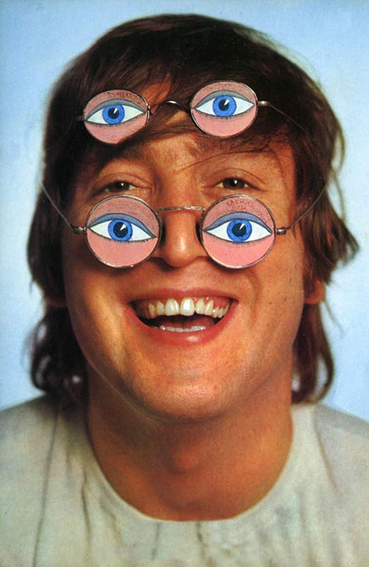 John Lennon with Kaleidoscope Glasses, 1965