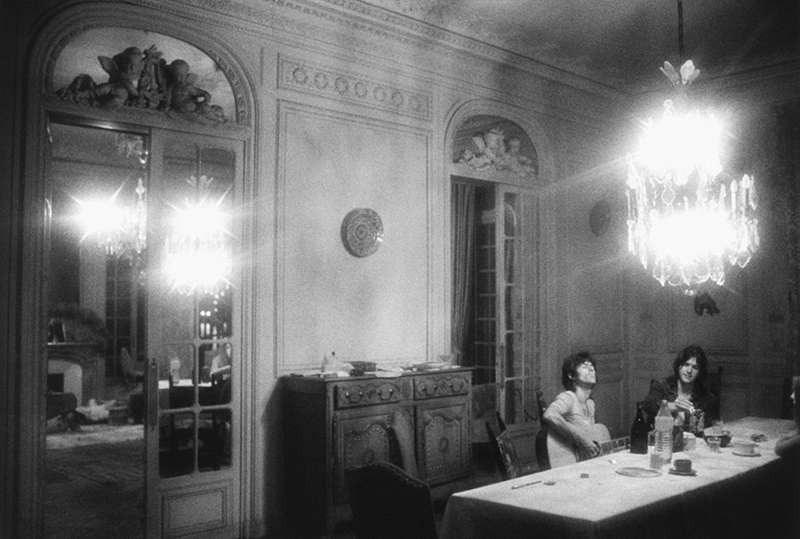 Keith Richards & Gram Parsons at the Dining Table, Nellcôte, France, 1971