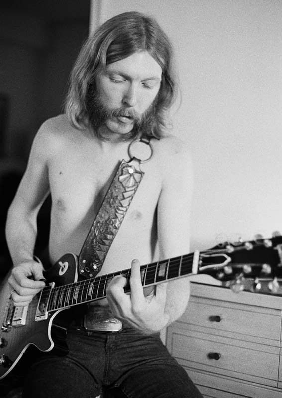 Duane Allman Shirtless With His Guitar II, One Fifth Avenue, NYC, June 27, 1971