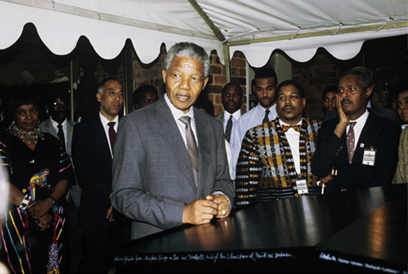 Nelson Mandela (I), Soweto, 1991