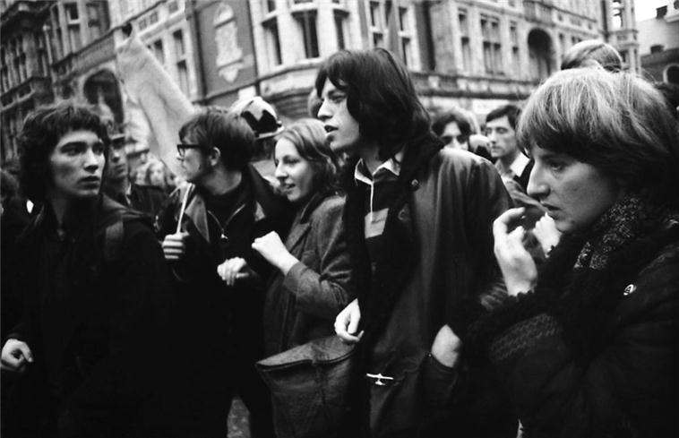 Mick Jagger, Grosvenor Square Demonstration 1968
