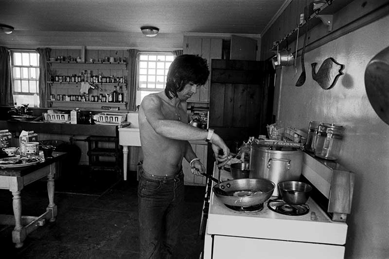 *Keith Richards Making Breakfast, Montauk, NY, 1975