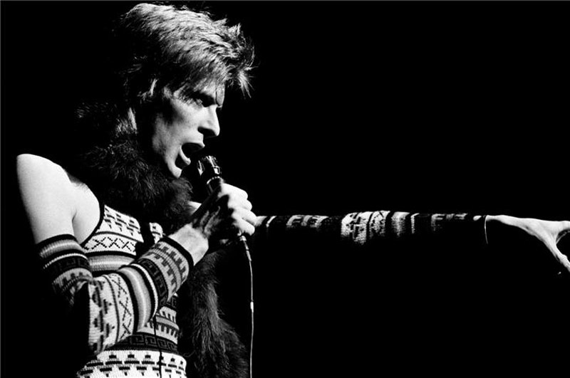 David Bowie Pointing, NYC, 1973