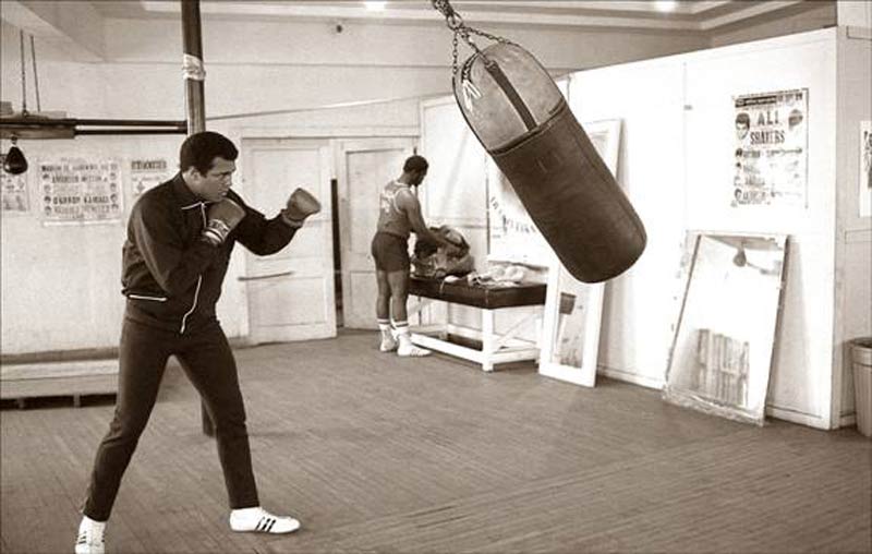 Muhammad Ali at the Fifth Street Gym, Miami Beach, FL, 1978
