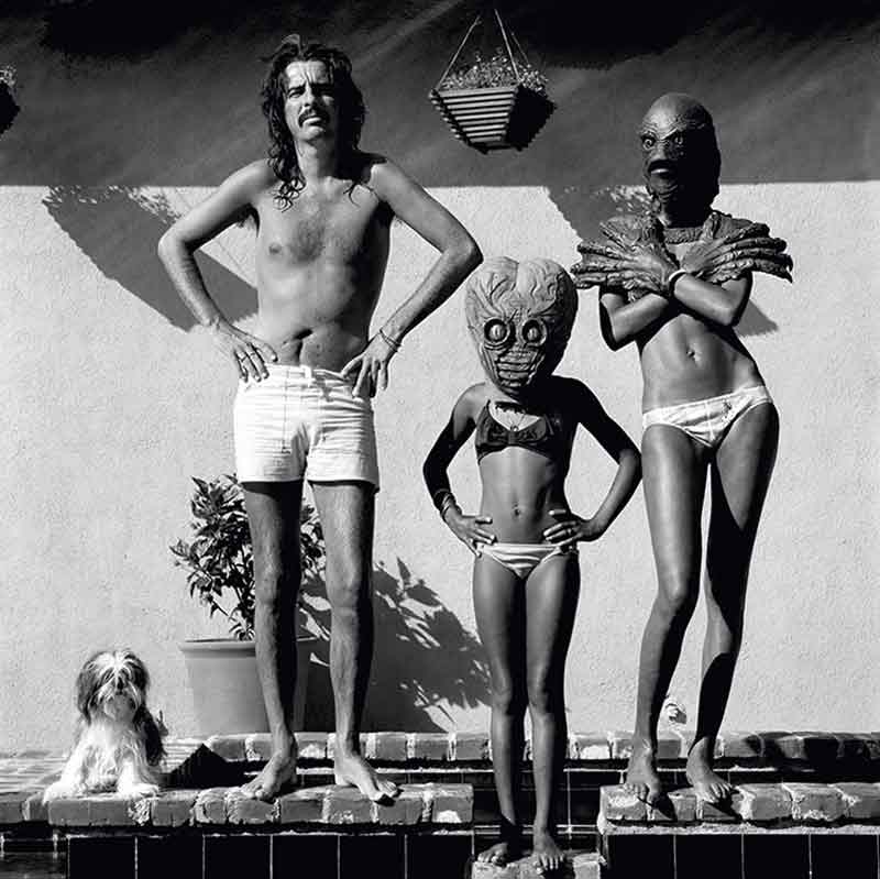 Alice Cooper with his Wife and Daughter at Home, Los Angeles, 1980s