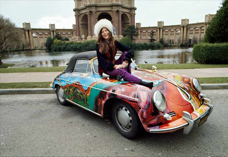 Janis Joplin and Her Psychedelic Porsche, Palace of Fine Arts, San Francisco, 1968
