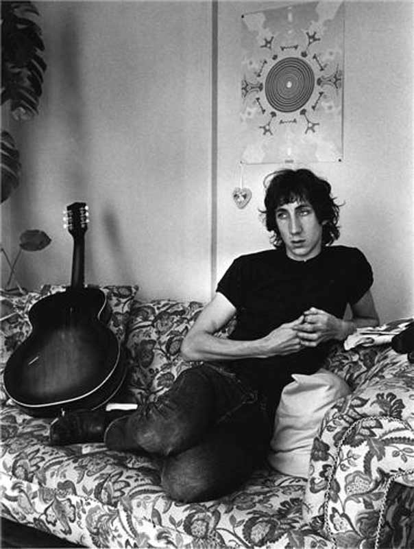 Pete Townshend on Couch, at his Flat Near Victoria Station, London, 1968