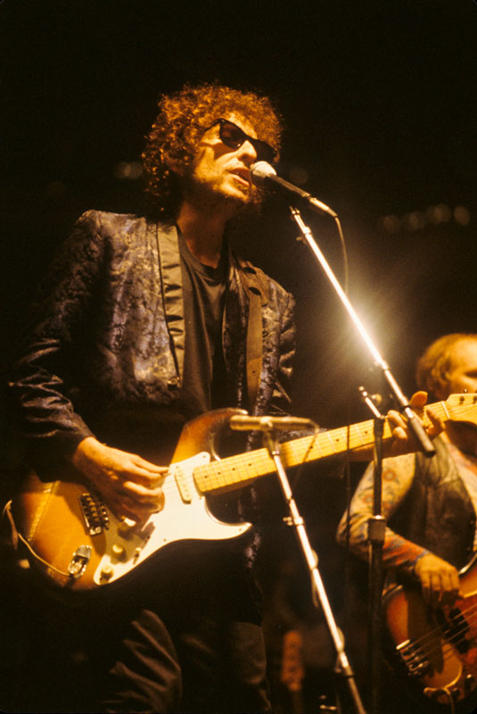 Bob Dylan On Stage in Spot Light, 1981