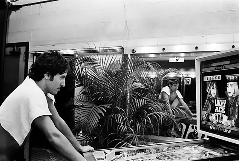 Bruce Springsteen Playing Pinball, 1978