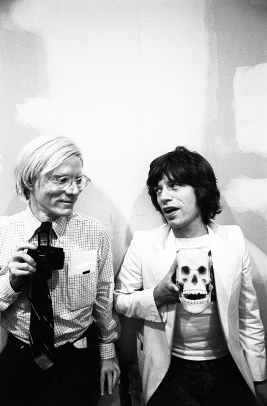 Mick Jagger & Andy Warhol at The Factory, NYC, 1977