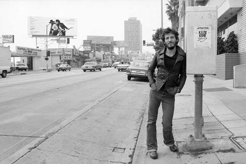 Bruce Springsteen on Sunset Strip, (landscape), 1975