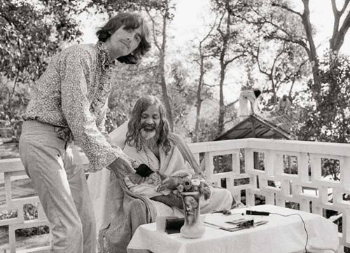 George Harrison & Maharishi, India, 1968