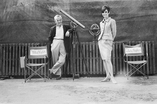 Audrey Hepburn and William Wyler, Paris, 1966