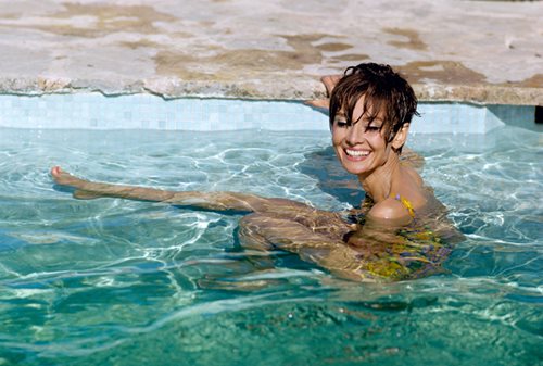 Audrey Hepburn, Swims, South of France, 1966
